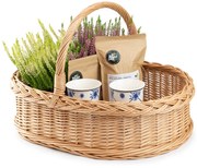 Prútený oválny podnos Bandeja VI.š. 52 x hl. 37 x v. 15/35(cm)