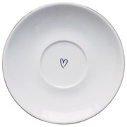 Bella Rose Porcelánová podšálka 15 cm – srdiečko uprostred