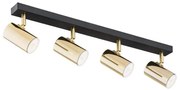Argon 1688 - Bodové svietidlo LAGOS 4xGU10/5W/230V mosadz/čierna