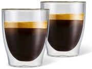 2 dvojstenné poháre na caffè crema