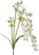 Dekorácia biela umelá kvetina zvonček Bells Bouquet - 15*6*80 cm