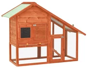 Králikáreň 140x63x120 cm jedľové drevo 170868