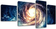 Obraz na plátne 4 dielny VESMÍR GA006E40
