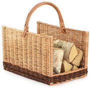 Kôš krbový prútený hranatý Fuego II.š. 50 x hl. 35 x v. 32/52(cm)