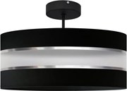 Luster na tyči HELEN 3xE27/15W/230V čierna/lesklý chróm