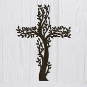 DUBLEZ | Drevený kríž na stenu