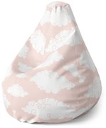 Sablio Sedací vak Pear Oblaky - 140 x 100 x 25 cm