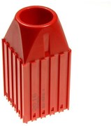 Plastový box pre nástroj s kužeľovou stopkou MORSE M4, modul 5x5, 1 dutina, červená