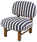 Kreslo LUMEN modré / biele 741104