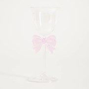 Pohár na stopke BOWY s mašľou 762376 200 ml