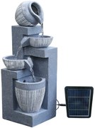 Záhradná solárna fontána BestBerg SF-19 / polyresin / 19 x 19 x 51 cm