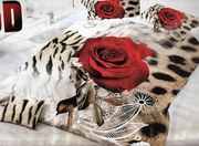 5D Obliečky Tigria Ruža Bavlna 7-dielna súprava