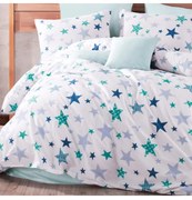 Obliečky bavlnené Galaxy tyrkysové EMI