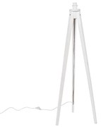 Rustikálna stojaca lampa trojnožka biela - Tripod Classic