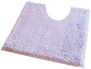 ROUTNER Kúpeľňová predložka COTTON Biela 20101 - Biela / 50 x 50 cm WC s výkrojom 20101