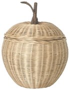 Ferm Living Prútený kôš s vekom Apple