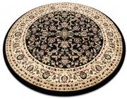 Koberec ROYAL ADR kruh vzor 1745 čierny