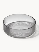 Ručne fúkané reliéfne servírovacie misky Ripple, 4 ks