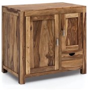 furniture-nabytek.cz - Masívna umývadlová skrinka Lagos z palisandrového dreva, lakovaná, hnedá