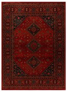 Koberec KASHQAI 4345 300 orientálny / rám, bordový