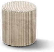 Béžový menčestrový taburet Dia – Micadoni