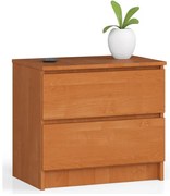 Nočný stolík K60 2SZ CLP olcha