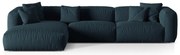 Tmavomodrá modulárna rohová pohovka (ľavý roh) Martina – Micadoni Home