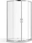Roltechnik Outlet Štvrťkruhový sprchový kút OBR2 - bez vaničky ROTH-Variant: rozmery: 80x80 cm - (OBR2/80x80 - 4000701), ROTH-Profily: profily: brill…