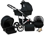 Kombinovaný kočík Raf-pol Largo - čierna (2-kombinácia)