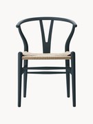 Drevená stolička's ručne tkaným sedadlom CH24 Wishbone Chair
