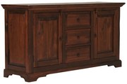 furniture-nabytek.cz - Masívna komoda Catana z borovice, lakovaná, hnedá – 170×50×90 cm