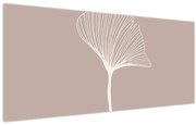 Obraz - Béžové listy N⁰5 (120x50 cm)