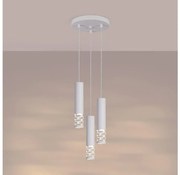 Sollux SL.1694 - Luster na lanku LIRO 3xGU10/10W/230V biela