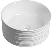 Sapho Sapho, ALETTE keramické umývadlo na dosku, vysoké, priemer 41cm, biela, AR459