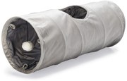 Dizajnový tunel pre mačky Lord šedá zamat 65cm
