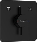 Hansgrohe DuoTurn Q, batéria pod omietku pre 2 spotrebiče, čierna matná, HAN-75414670