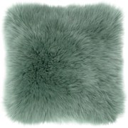 Zelený vankúš Tiseco Home Studio Sheepskin, 45 × 45 cm