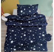 Krepové obliečky NOČNÁ OBLOHA BLEND modré Rozmer obliečky: 70 x 90 cm | 140 x 200 cm