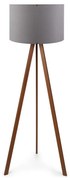 Stojacia lampa AYD 1xE27/60W/230V šedá/hnedá
