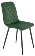 Jedálenská stolička ORIS, 1 ks, tmavozelená