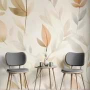 Tapeta jemné minimalistické listy