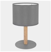 Stolná lampička DEVA 1xE27/15W/230V šedá/drevo