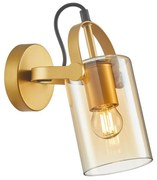ITALUX WL-32453-1 GD+AMB -Nástenné bodové svietidlo NANESMA 1xE27/40W/230V zlatá
