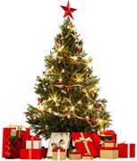 InternetovaZahrada Umelý vianočný stromček 150 cm + drevený stojan