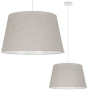 Závesné svietidlo Len, 1x svetlobéžové textilné tienidlo, (fi 44 cm), w