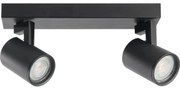 Bodové svietidlo LYNX 2xGU10/10W/230V čierna