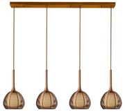 Klausen 114002 - Luster na lanku NEST 4xE14/6W/230V medená