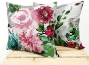 INTERMEDIC SK Posteľná obliečka Colorful Flowers Tyrkys na vankúšik 40x40 cm