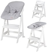 Biela jedálenská stolička Grow-Along – Roba