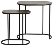 Kovové odkladacie stolíky v súprave 2 ks 26x53 cm Bocov – Light &amp; Living